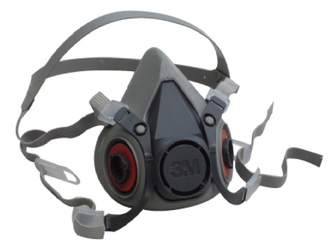 3M-6200 半面雙罐式防毒面具