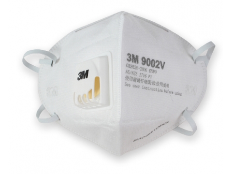 3M 9002V P1折合式附閥口罩
