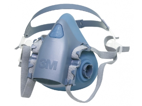 3M-7502矽膠型半面式防毒口罩