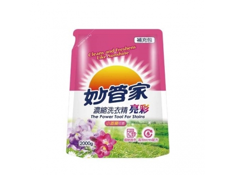 妙管家濃縮洗衣精補充包-亮彩