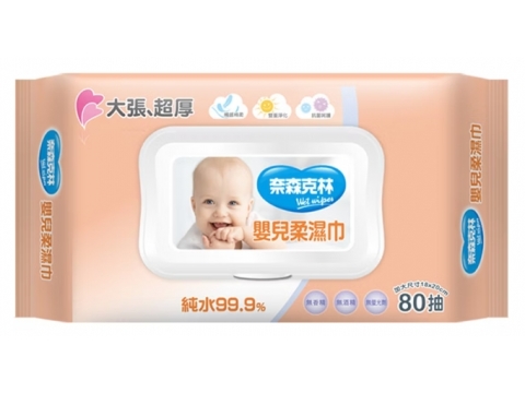 奈森克林 嬰兒純水柔濕巾80抽(掀蓋)